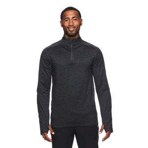 Gaiam Men's Power 1/4 Zip Pullover, Sizes XXL Grey Sporty Runner Athliesure